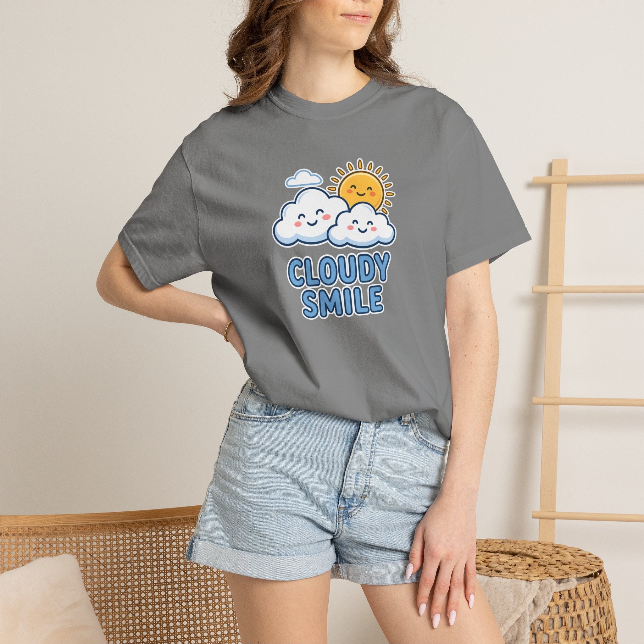 The Cloudy Smile Signature Tee - Heavyweight