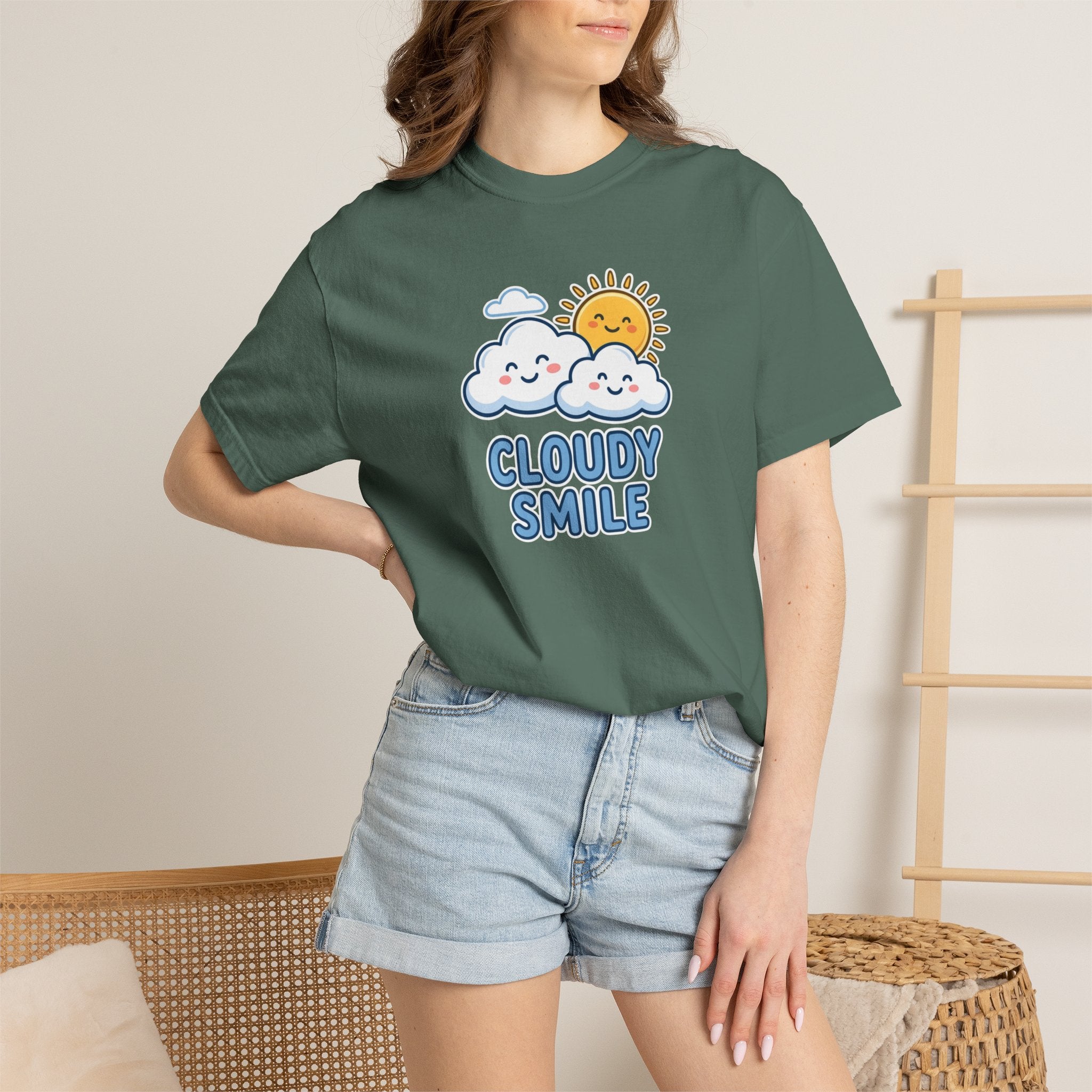 The Cloudy Smile Signature Tee - Heavyweight