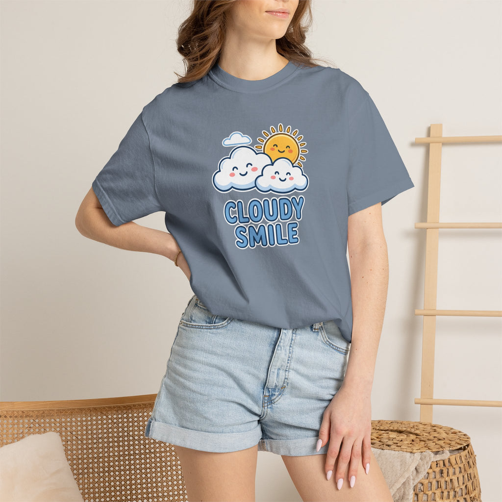 The Cloudy Smile Signature Tee - Heavyweight